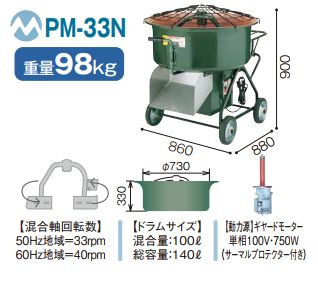 モルタルミキサー｜（株）大鐵｜建設機械レンタル・建設資材販売